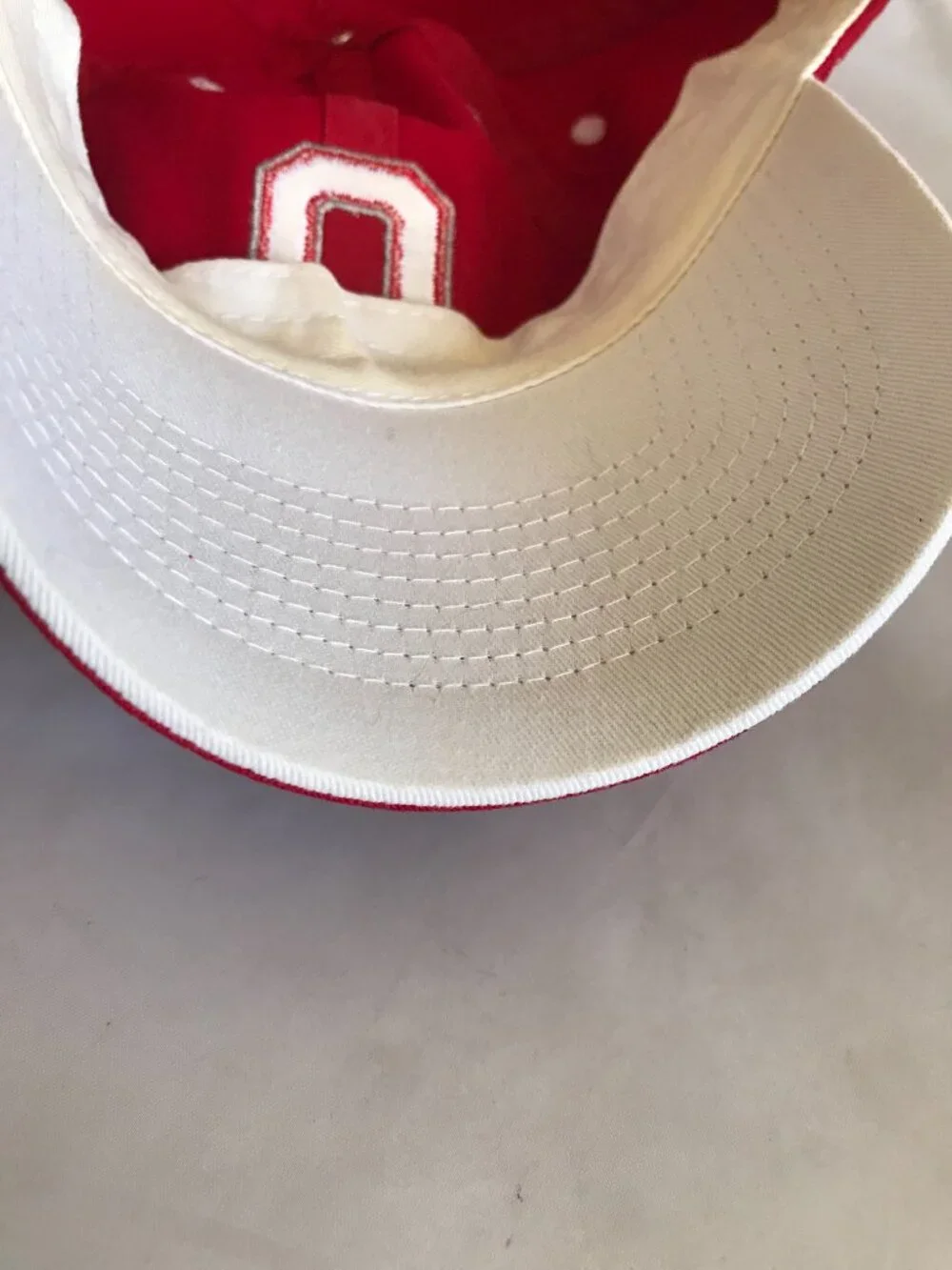 Ohio State Buckeyes Hat Red Baseball Cap Adj. Buckle Top of the World